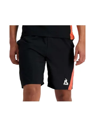 Short de Sport Noir/Orange Homme Le Coq Sportif Training N°2 1