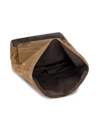 JACK - Sac à dos en cuir véritable et toile enduite - Bleu 14