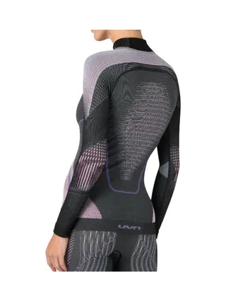 Haut Thermique Noir/Rose Femme UYN Evolutyon 2