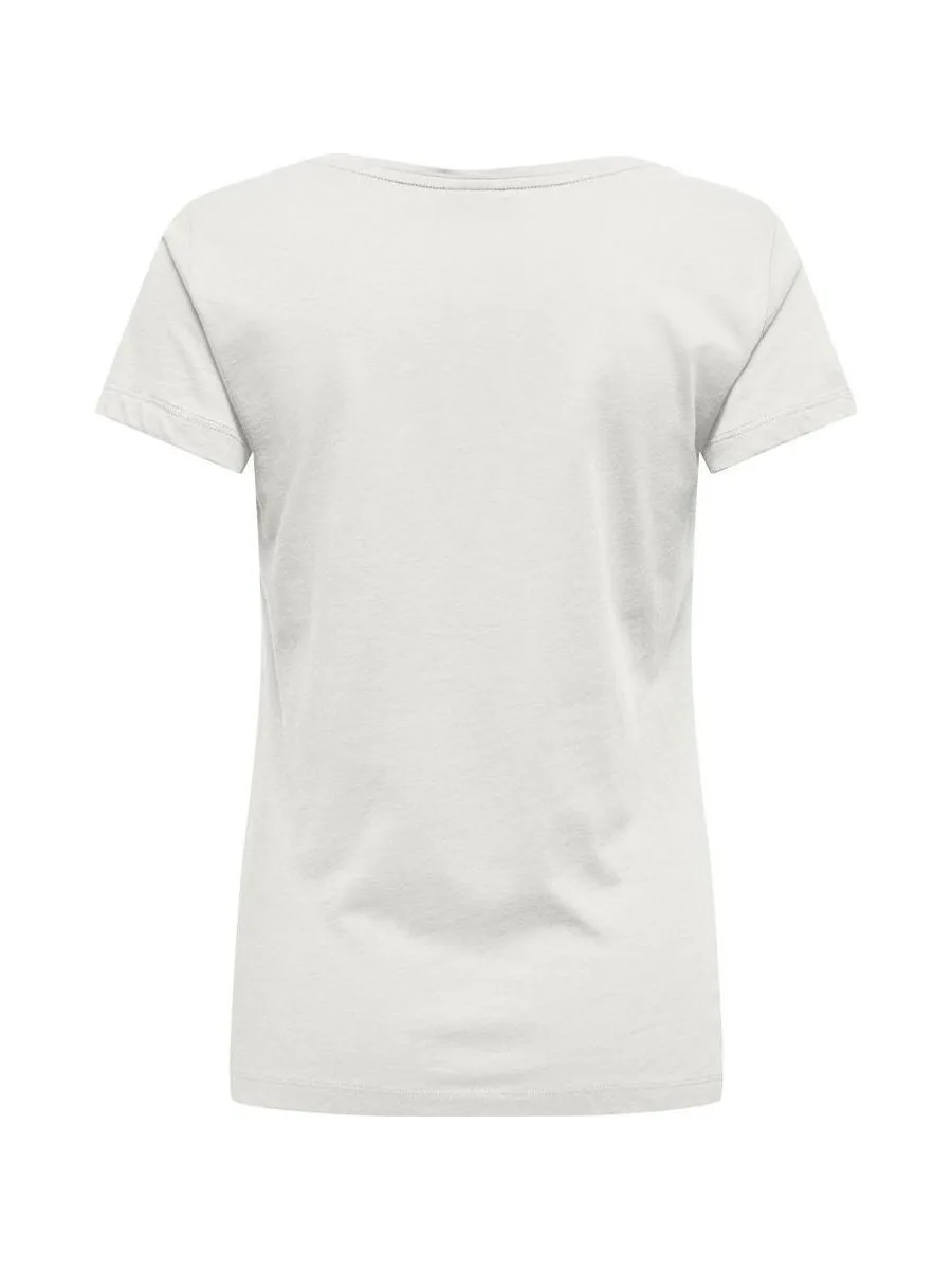 T-Shirt Blanc/Marine Femme JDY Paris 3