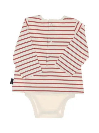 Body t-shirt Rouge/Beige Garçon EOM Vabody 2