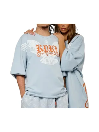 T-Shirt Bleu/Orange Mixte Kaporal VORB 1