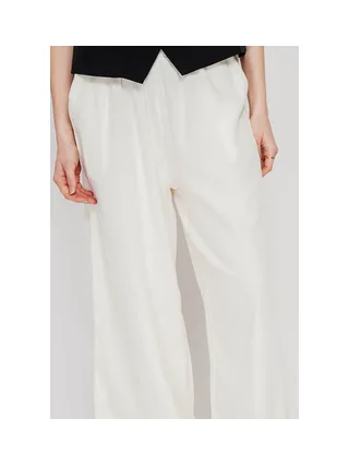 Pantalon large taille haute avec poches 4