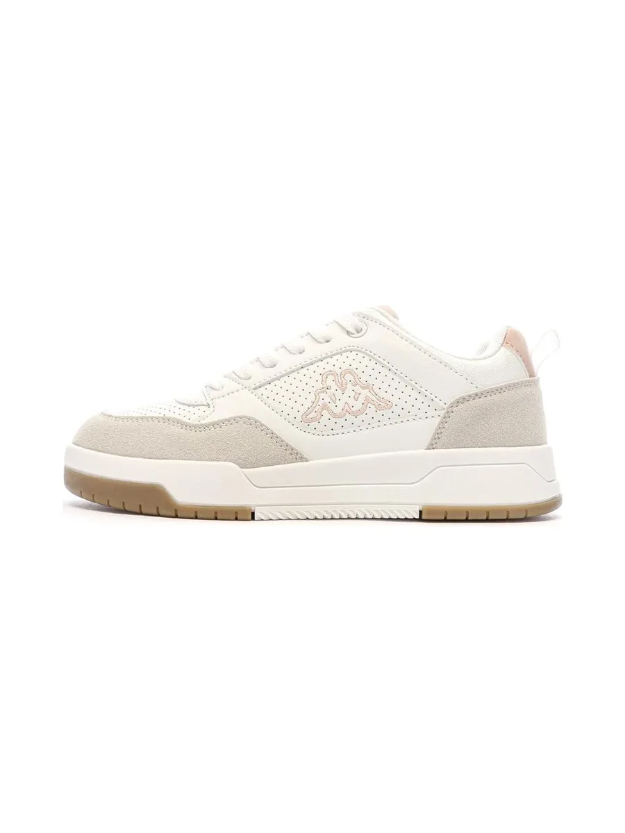 Baskets Blanches/Beiges/Roses Femme Kappa Manisw 2