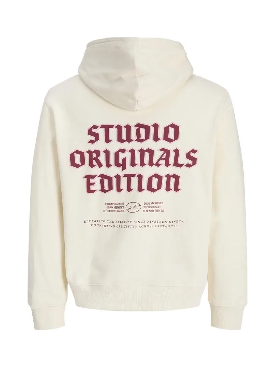 Sweat à Capuche Écru Homme Jack & Jones Meadows 3