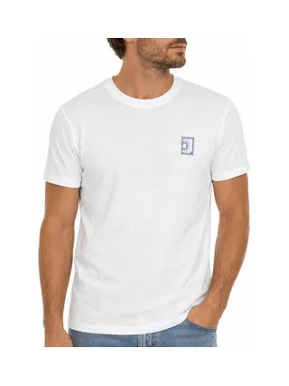 T-shirt Blanc/Bleu Mixte Espace Des Marques Souvenir 1