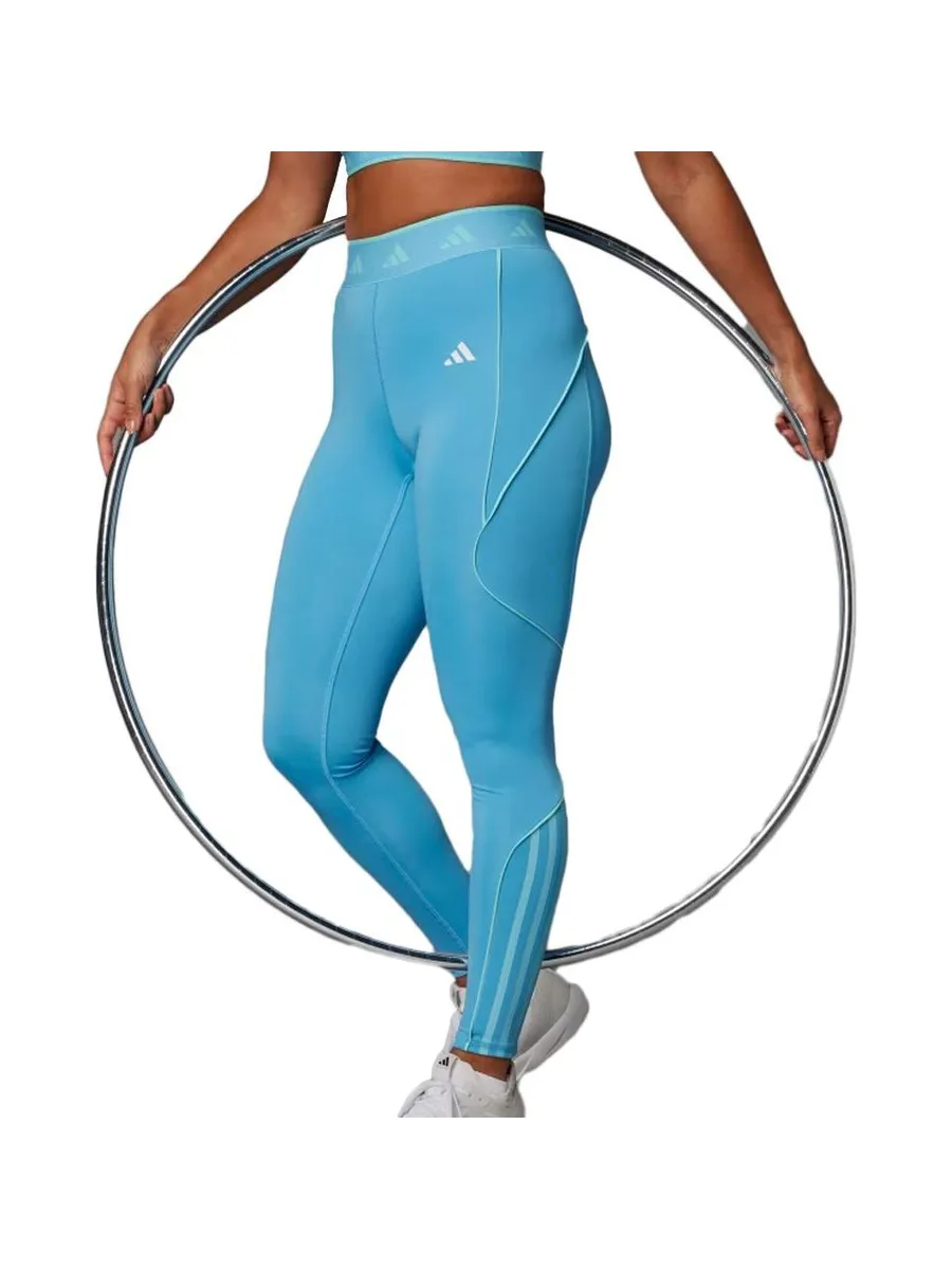 Legging Turquoise Femme Adidas Hyglm 2