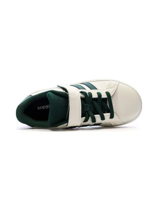 Baskets Ecru/Vert Garçon Adidas Grand Court 2.0 4