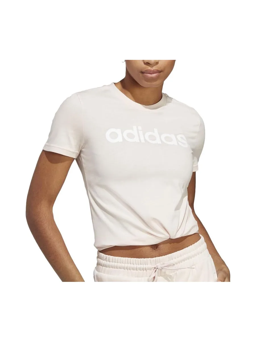 T-shirt Rose Femme Adidas IC8860 1
