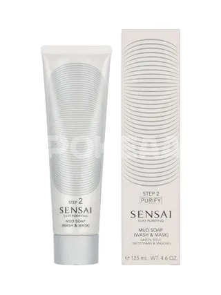 Sensai Step 2 Silky Purifying Mud Soap 125ml - Wash & Mask - For Oily Skin 1