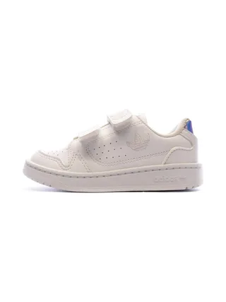 Baskets Blanche/Argent Fille Adidas NY 90 CF 1