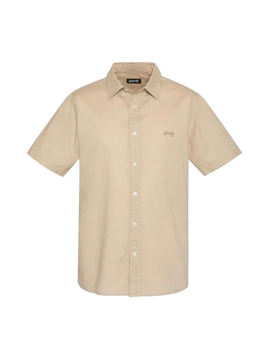Chemise Beige Homme Schott SHROMC 2