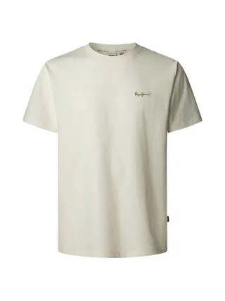 T-shirt Blanc Homme Pepe jeans Contrast 1