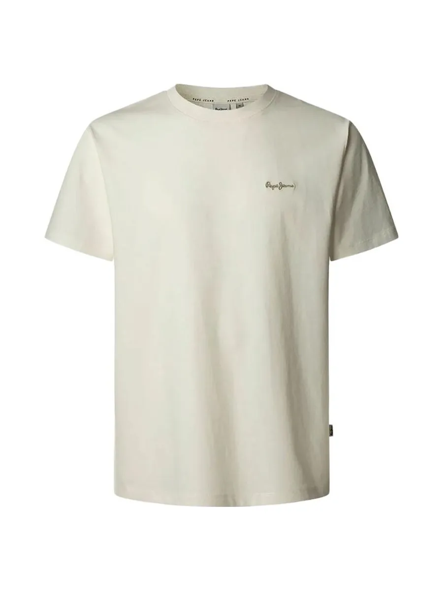 T-shirt Blanc Homme Pepe jeans Contrast 1