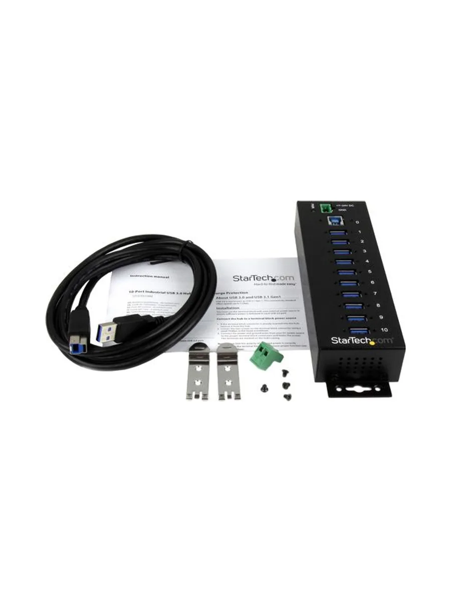 10 Port Industrial USB 3.0 Hub - Metal 5