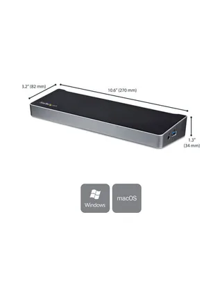 StarTech.com DK30CH2DPPDU laptop dock/port replicator 2