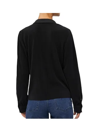 Chemise Plissé Noir Femme Object Shila 2
