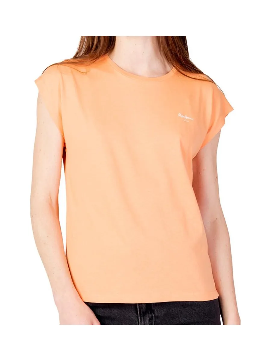 T-shirt Orange Femme Pepe jeans Bloom 2