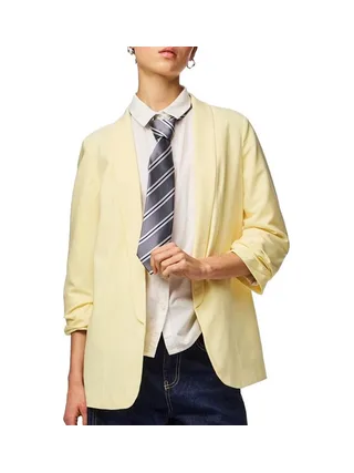 Blazer Jaune Femme Pieces Bosella 1