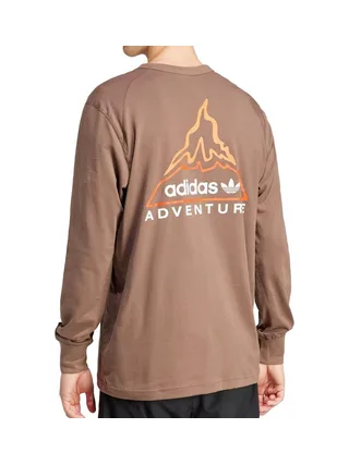 T-shirt Marron Homme Adidas Adv Volcano 2