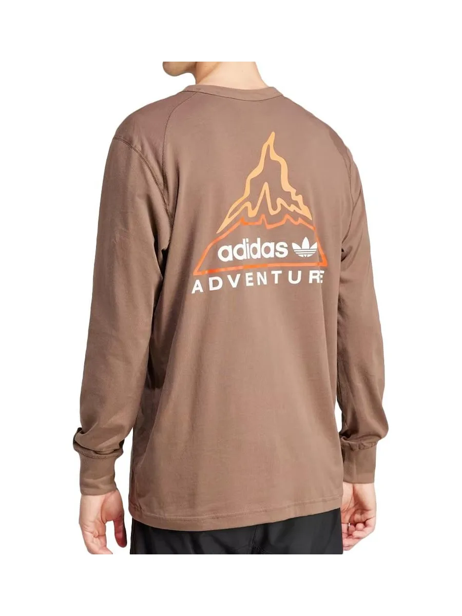 T-shirt Marron Homme Adidas Adv Volcano 3