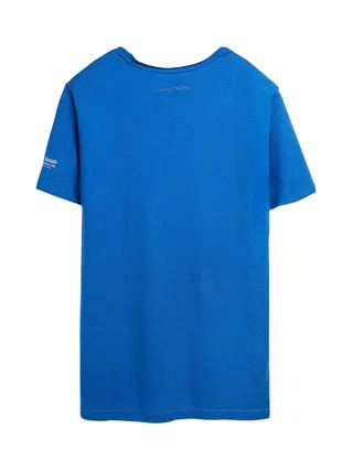 T-shirt Bleu Homme Teddy Smith T-geo 2