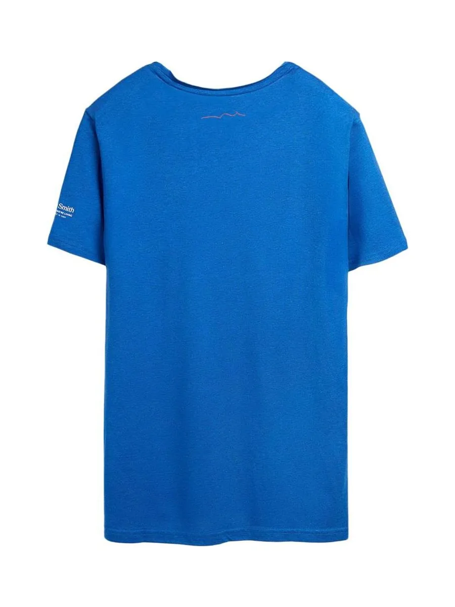 T-shirt Bleu Homme Teddy Smith T-geo 3