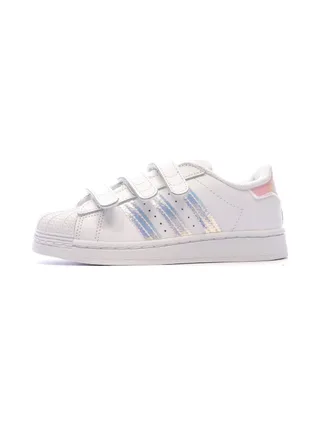 Baskets Blanches Fille Adidas Superstar Cf C 1
