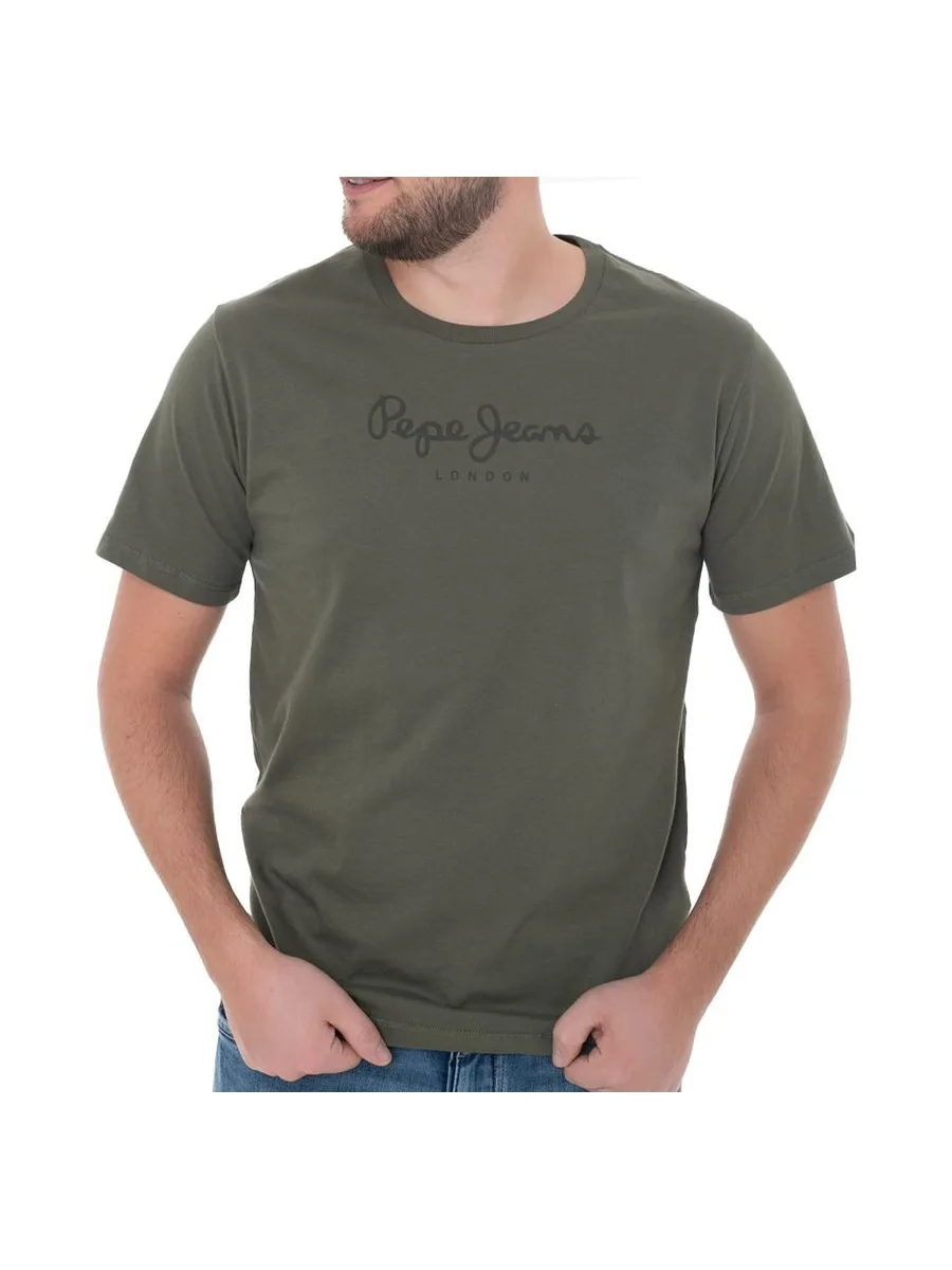 T-shirt Kaki Homme Pepe jeans Eggo SEB 2