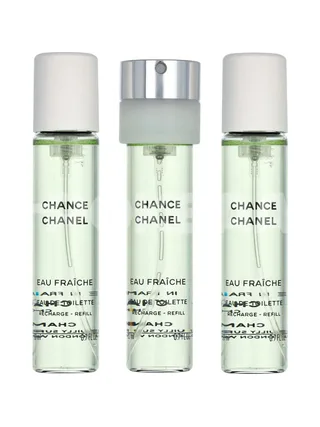 Chanel Chance Eau Fraiche Giftset 60ml - 3x Edt Spray Refill 20Ml - Twist and Spray 2