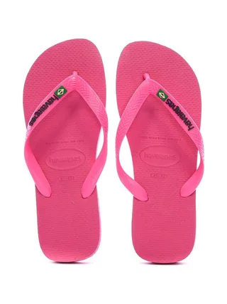 Tongs Rose Femme Havaianas Brasil Logo Neon Infra 3
