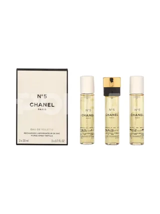 Chanel No 5 Giftset 60ml - 3x Edt Spray Refill 20Ml - Twist and Spray - Purse Spray 1
