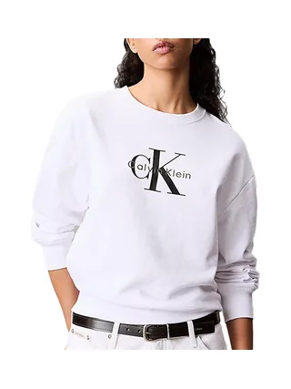 Sweat Blanc Femme Calvin Klein Jeans LV047B234G 1