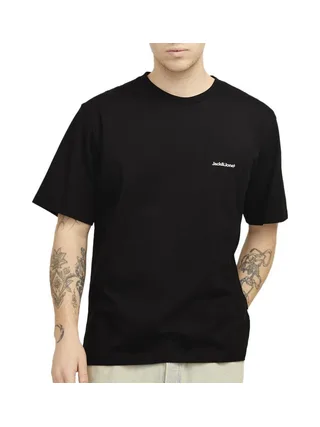 T-Shirt Noir/Jaune Homme Jack & Jones Back 1