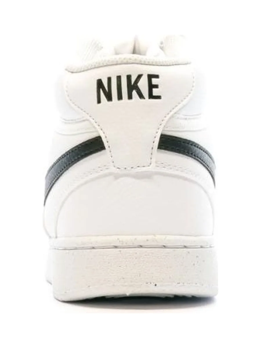 Baskets Blanche/Noir Homme Nike Court Vision Mid 4
