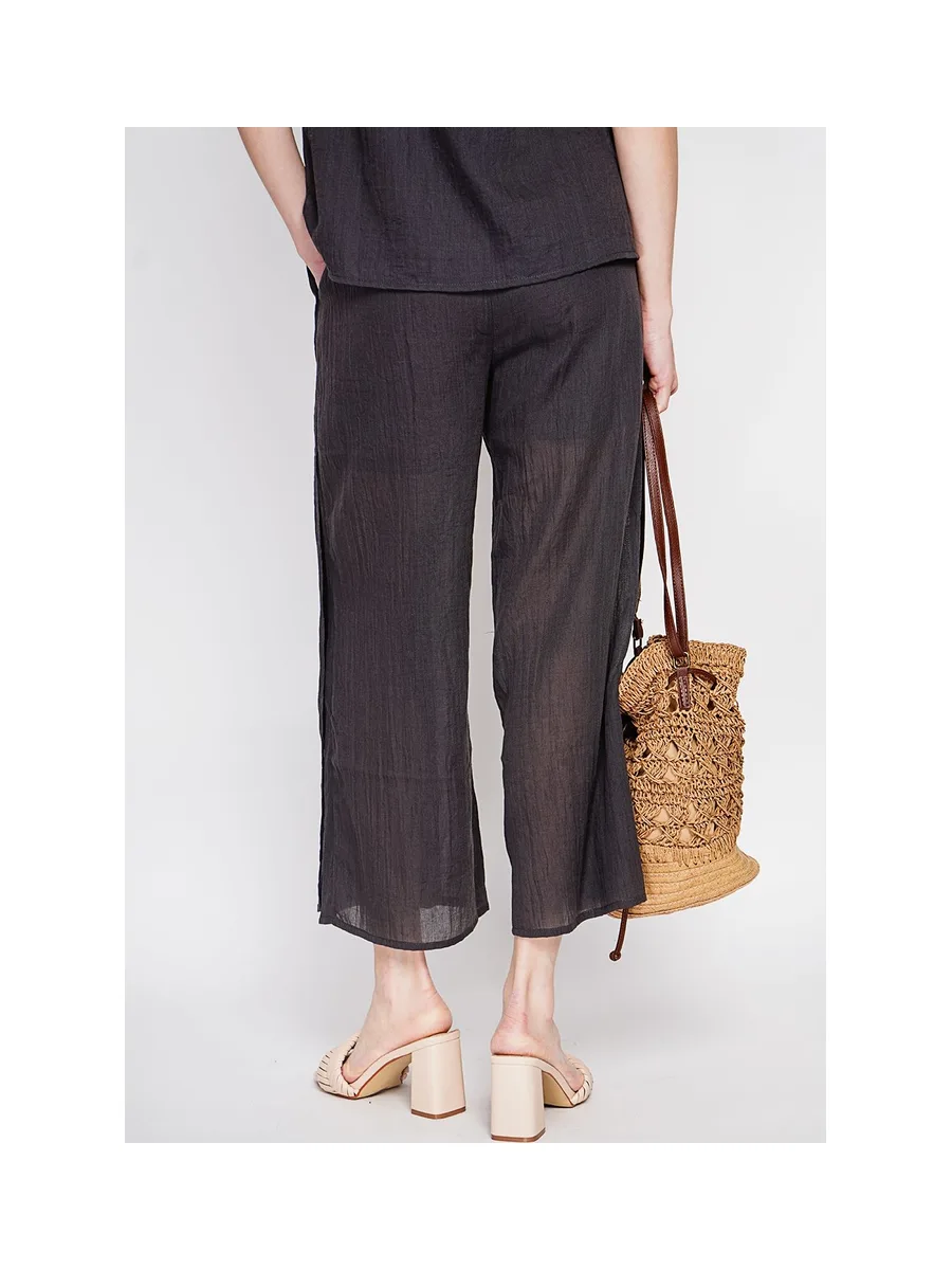Pantalon taille haute style portefeuille 20