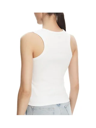 Débardeur Blanc Femme Calvin Klein Jeans A Woven Label 2