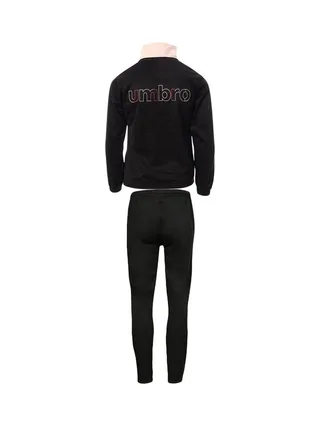 Survêtement Zippée Noire/Rose Fille Umbro Joy 2