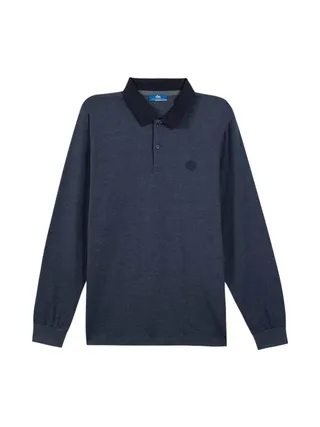 Polo Manches Longues Marine Homme TBS PEKANPOL 1