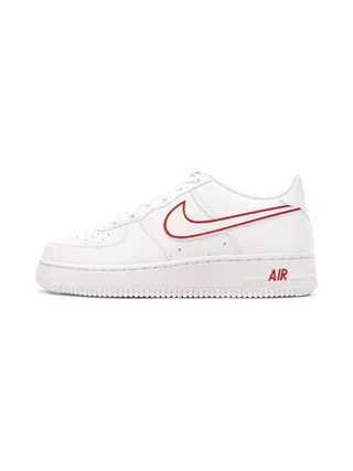 Baskets Blanche/Rouges Garçon Nike Air Force 1 1