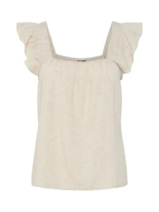 Débardeur Beige Femme Pieces Pia 2