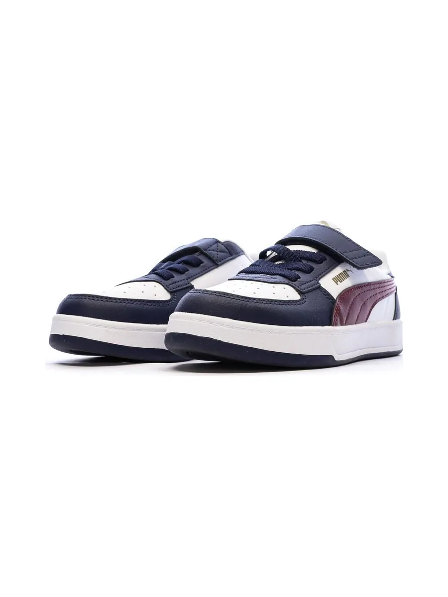 Baskets Blanches/Marine Garçon Puma Caven 7