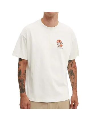 T-shirt Beige Homme Converse Mushroom 1