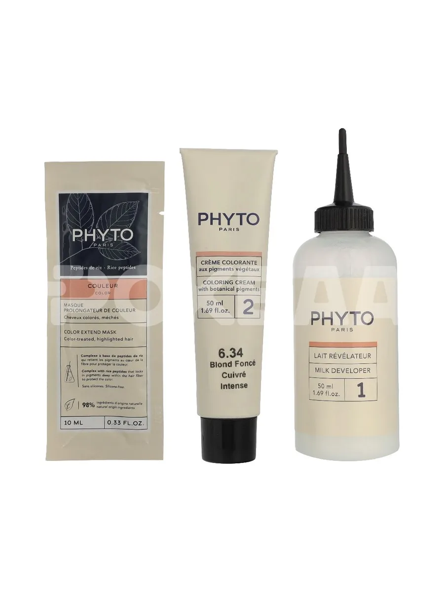 Phyto Phytocolor Permanent Color 110ml - #6.34 Intense Dark Copper Blonde 2