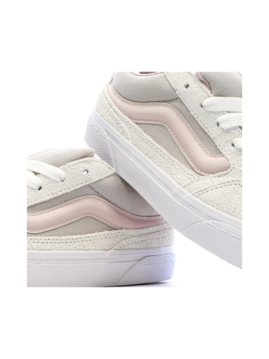 Baskets Blanches/Rose Pale/Grises Femme Vans Caldrone 8