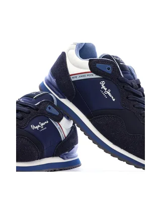 Baskets Bleu Marine Homme Pepe jeans London Berg 7
