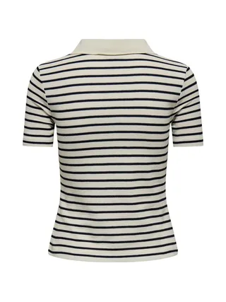 T-Shirt Beige/Marine Femme JDY Roma 2