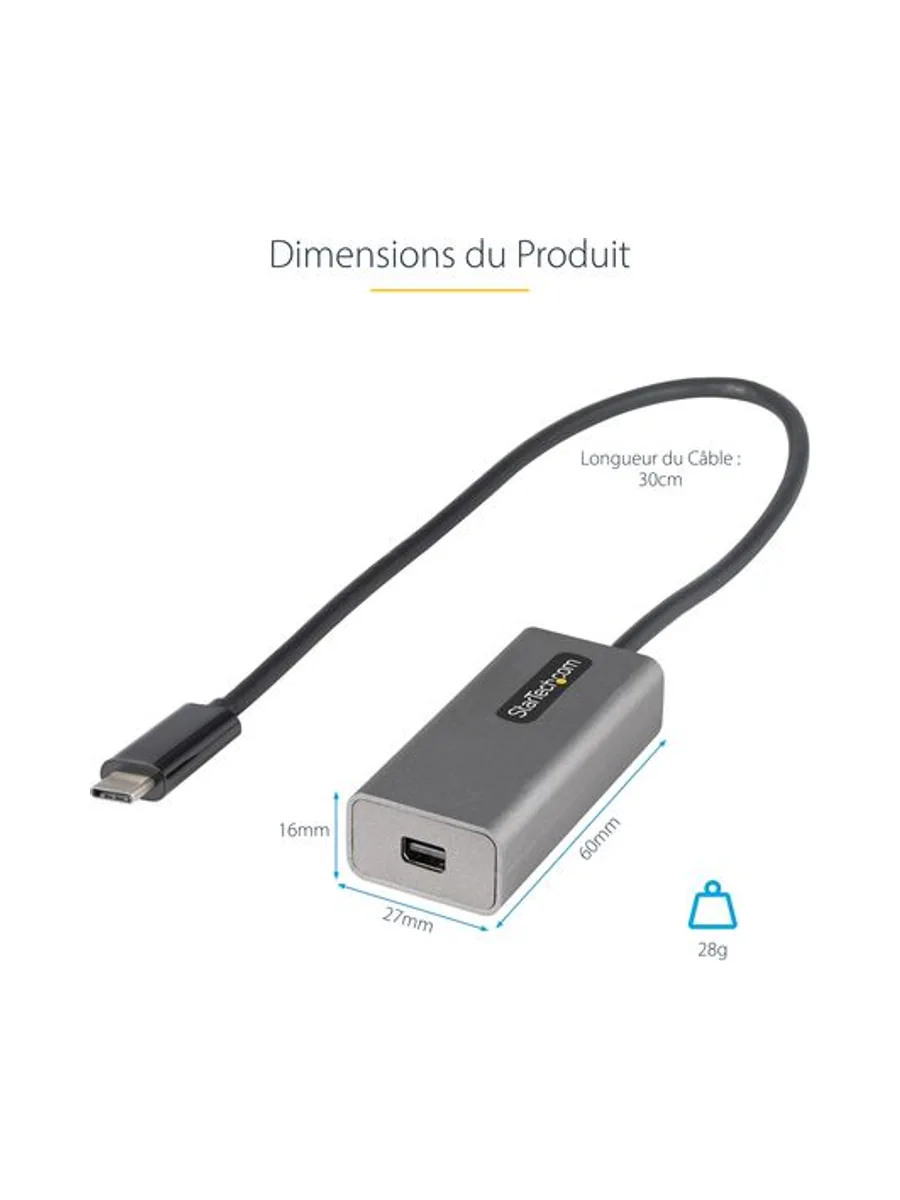 USB C to Mini DisplayPort Adapter 4K60Hz 7