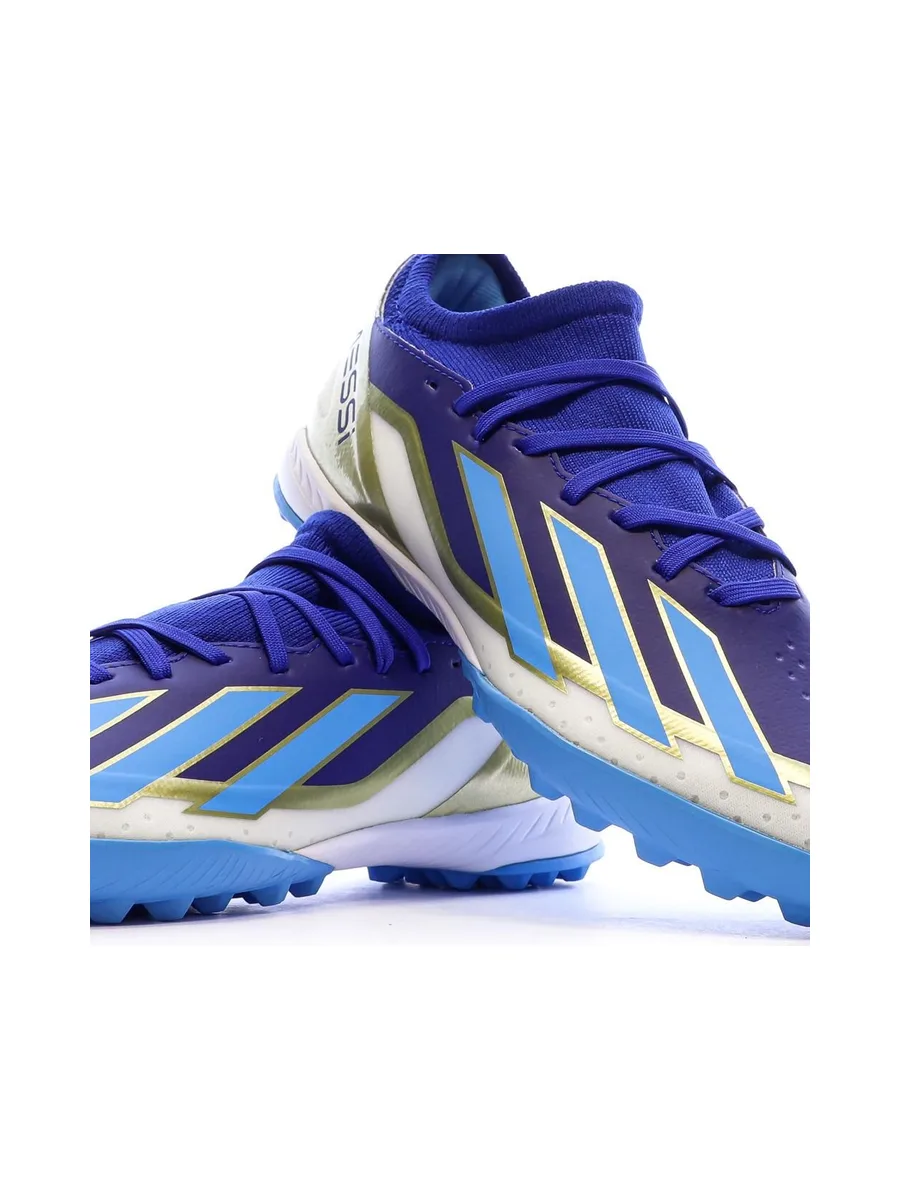 Chaussures de Foot Bleues Homme Adidas X Crazyfast League TF Messi 8