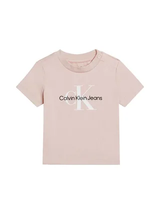T-shirt Rose Fille Calvin Klein Jeans Monogram 1